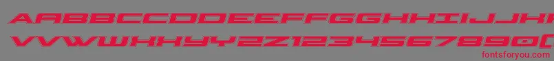 classiccobraacadital Font – Red Fonts on Gray Background