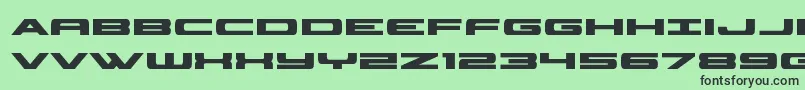 フォントclassiccobrabold – 緑の背景に黒い文字