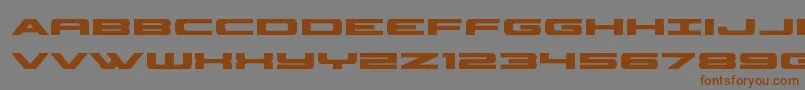 classiccobrabold Font – Brown Fonts on Gray Background