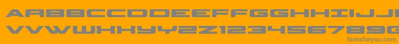 classiccobrabold Font – Gray Fonts on Orange Background