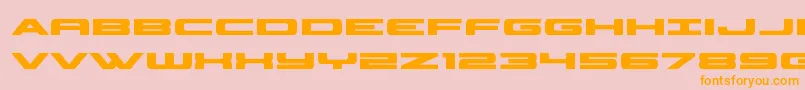 classiccobrabold Font – Orange Fonts on Pink Background
