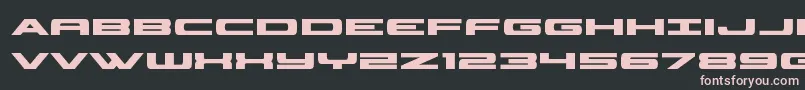Fonte classiccobrabold – fontes rosa em um fundo preto