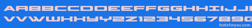 Weitere Informationen zur classiccobrabold-Schriftart classiccobrabold-Schriftart – Rosa Schriften auf blauem Hintergrund