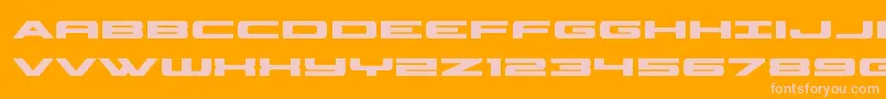 classiccobrabold Font – Pink Fonts on Orange Background