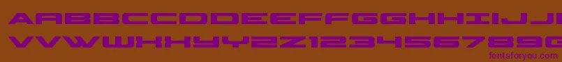 classiccobrabold Font – Purple Fonts on Brown Background