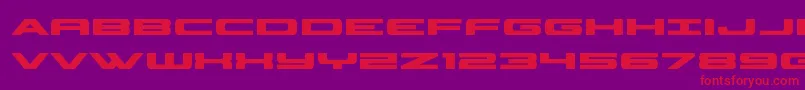Czcionka classiccobrabold – czerwone czcionki na fioletowym tle