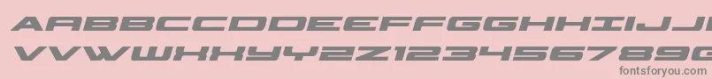 classiccobraboldital Font – Gray Fonts on Pink Background