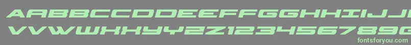 classiccobraboldital Font – Green Fonts on Gray Background