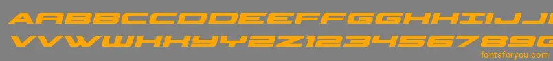 classiccobraboldital Font – Orange Fonts on Gray Background