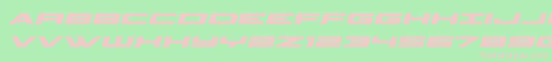 classiccobraboldital Font – Pink Fonts on Green Background