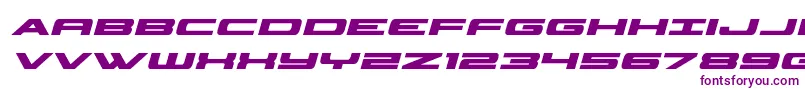 classiccobraboldital Font – Purple Fonts on White Background