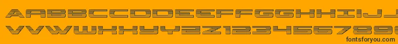 classiccobrachrome Font – Black Fonts on Orange Background