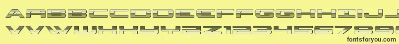 classiccobrachrome Font – Black Fonts on Yellow Background