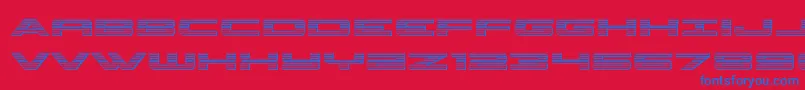 classiccobrachrome Font – Blue Fonts on Red Background