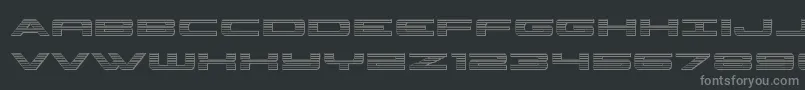 Czcionka classiccobrachrome – szare czcionki na czarnym tle
