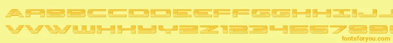 classiccobrachrome Font – Orange Fonts on Yellow Background