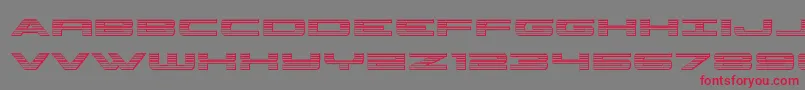 Шрифт classiccobrachrome – красные шрифты на сером фоне