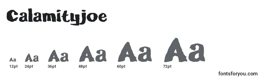 Calamityjoe Font Sizes