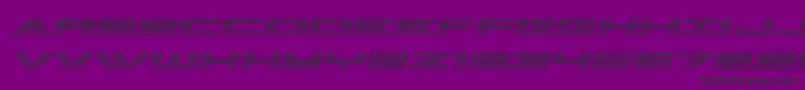 classiccobrachromeital Font – Black Fonts on Purple Background
