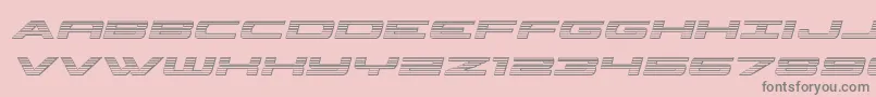 classiccobrachromeital-Schriftart – Graue Schriften auf rosa Hintergrund