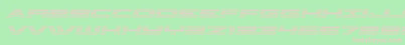 classiccobrachromeital-fontti – vaaleanpunaiset fontit vihreällä taustalla