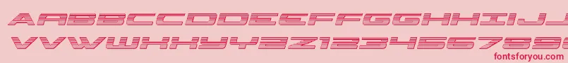 classiccobrachromeital Font – Red Fonts on Pink Background