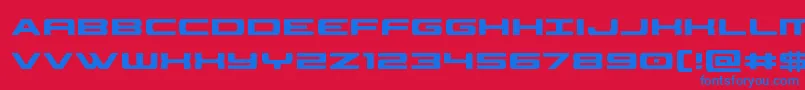 Шрифт classiccobracond – синие шрифты на красном фоне
