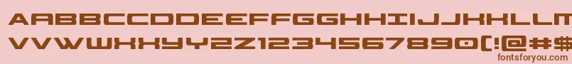 classiccobracond Font – Brown Fonts on Pink Background