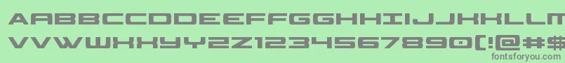classiccobracond-Schriftart – Graue Schriften auf grünem Hintergrund