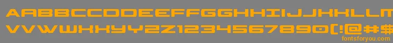 classiccobracond Font – Orange Fonts on Gray Background