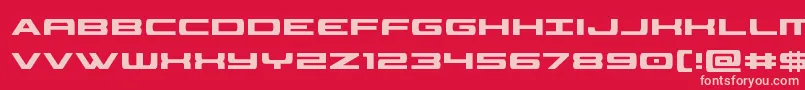 classiccobracond Font – Pink Fonts on Red Background