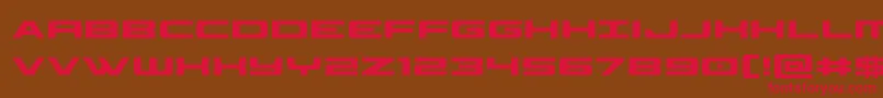 classiccobracond Font – Red Fonts on Brown Background