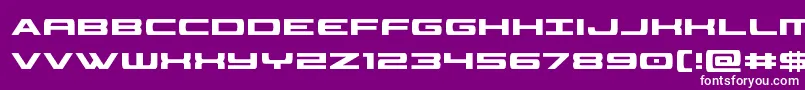 classiccobracond Font – White Fonts on Purple Background