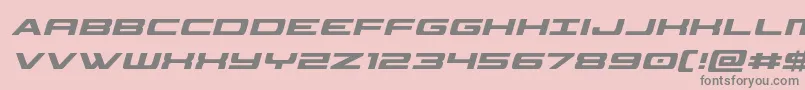 classiccobracondital Font – Gray Fonts on Pink Background