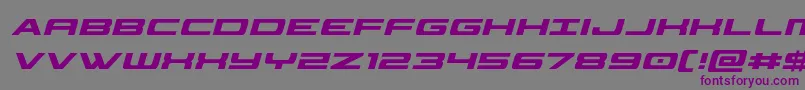 classiccobracondital Font – Purple Fonts on Gray Background