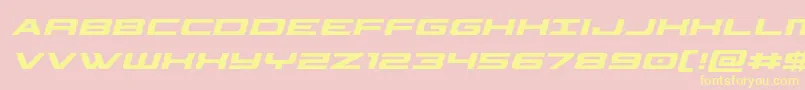 classiccobracondital Font – Yellow Fonts on Pink Background