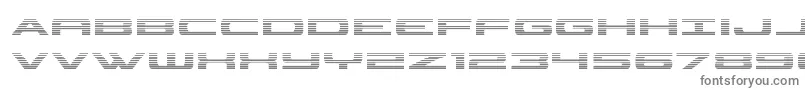 フォントclassiccobragrad – 白い背景に灰色の文字