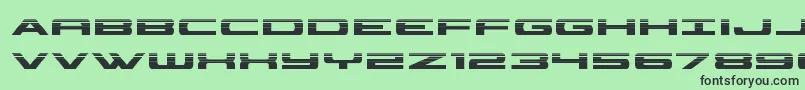 classiccobrahalf Font – Black Fonts on Green Background