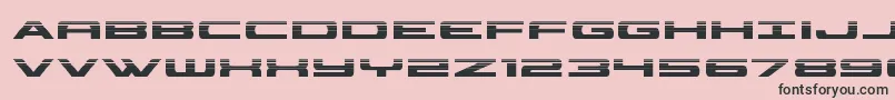Шрифт classiccobrahalf – чёрные шрифты на розовом фоне
