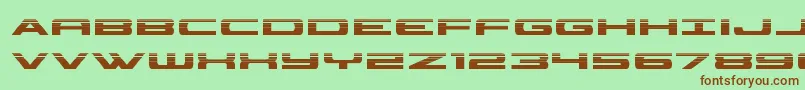Шрифт classiccobrahalf – коричневые шрифты на зелёном фоне