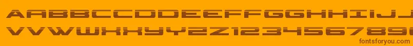 Шрифт classiccobrahalf – коричневые шрифты на оранжевом фоне