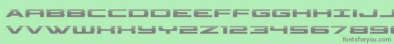 classiccobrahalf Font – Gray Fonts on Green Background