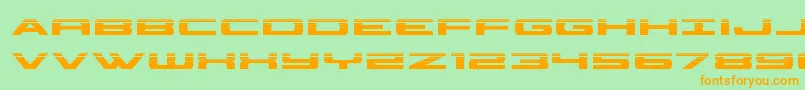 Шрифт classiccobrahalf – оранжевые шрифты на зелёном фоне