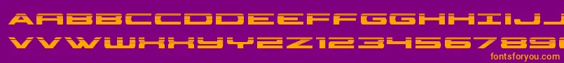 classiccobrahalf Font – Orange Fonts on Purple Background