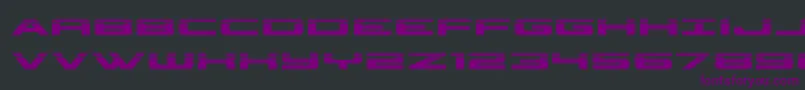classiccobrahalf Font – Purple Fonts on Black Background