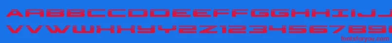 Шрифт classiccobrahalf – красные шрифты на синем фоне
