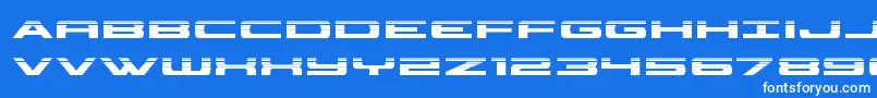 Шрифт classiccobrahalf – белые шрифты на синем фоне