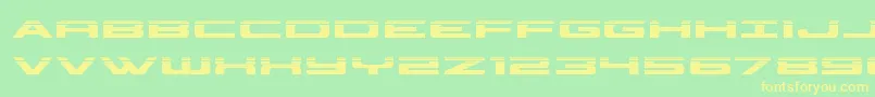 Шрифт classiccobrahalf – жёлтые шрифты на зелёном фоне