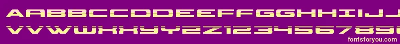Шрифт classiccobrahalf – жёлтые шрифты на фиолетовом фоне