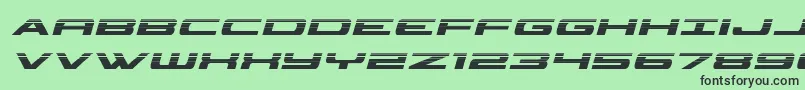 Шрифт classiccobrahalfital – чёрные шрифты на зелёном фоне